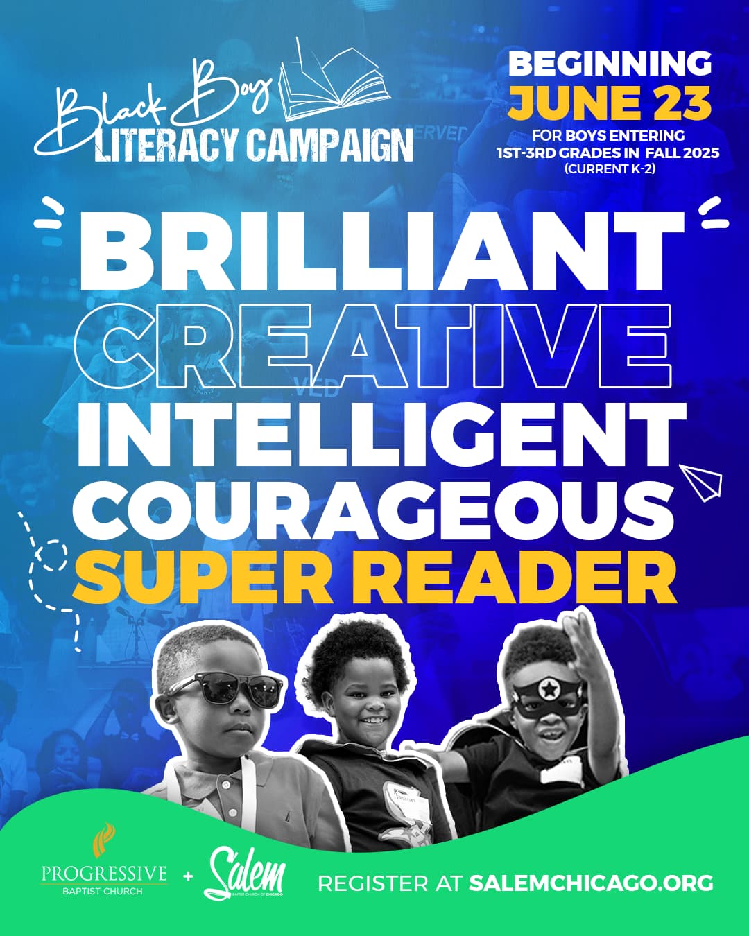 Black Boy Literacy Campaign 2025 event graphic